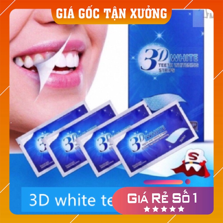 Miếng dán trắng răng ❤️𝑭𝒓𝒆𝒆𝒔𝒉𝒊𝒑❤️ Miếng dán 3D làm trắng chăm sóc răng tiện dụng