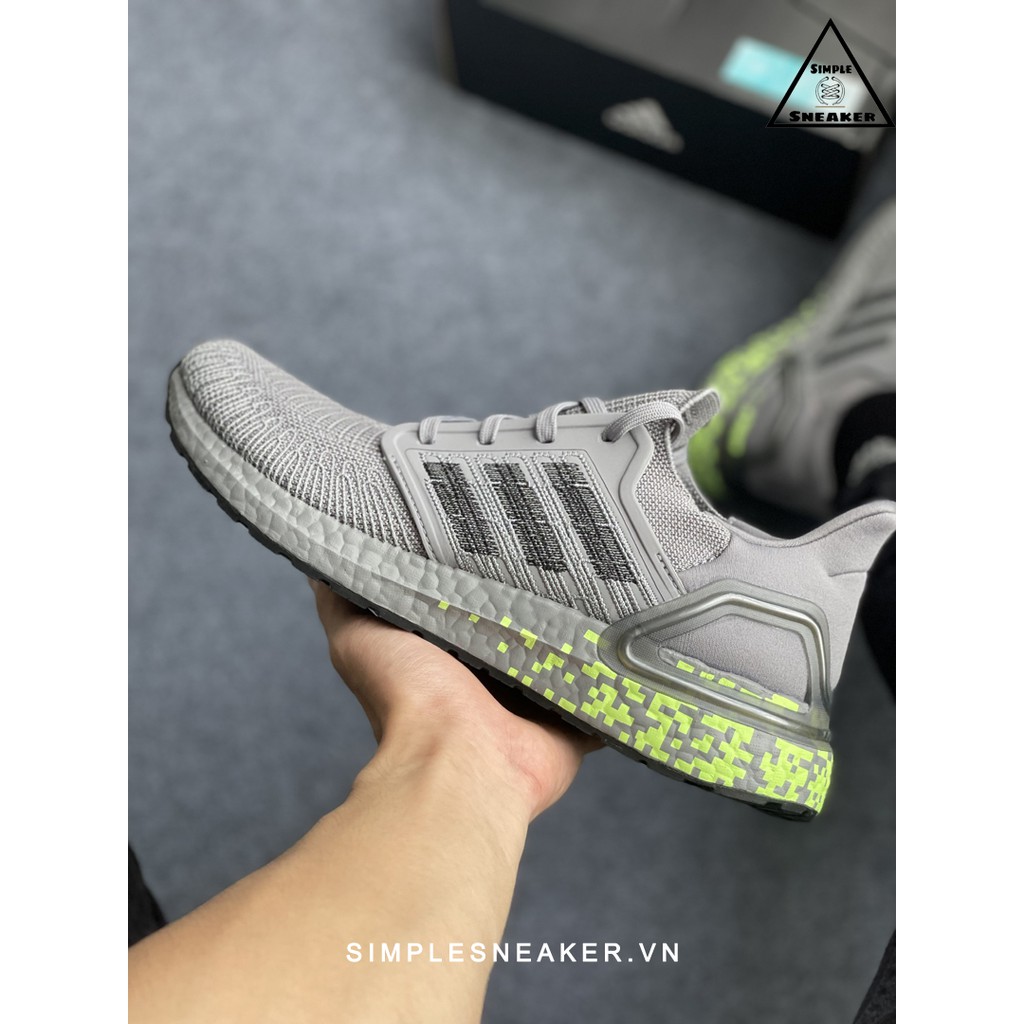 Giày Ultra Boost 20 Chính Hãng 🔴FREESHIP🔴 Adidas Ultraboost 20 Digital Grey - Giày Chạy Bộ Adidas Auth - [EG0705]