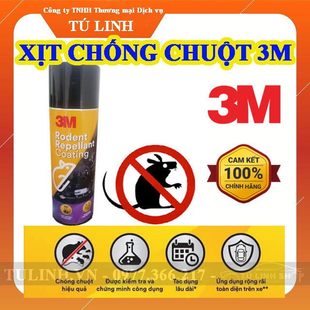 Chai Xịt Phủ Chống Chuột Xe Ô Tô 3M Rodent Repellant Coating 89797