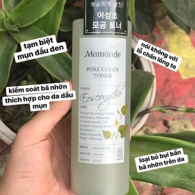 Toner Mamonde Diếp Cá Pore Clean Eoseongcho