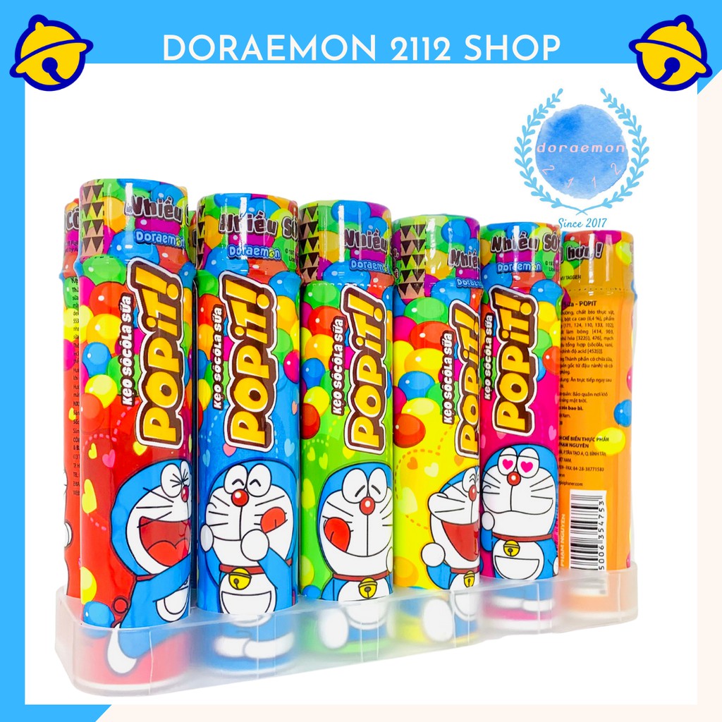 kẹo Sôcôla Sữa Pop-it chai DORAEMON dễ thương