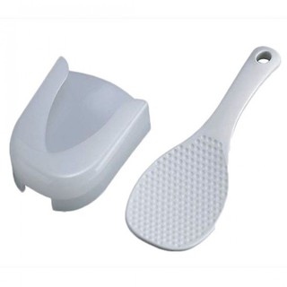 Muôi xới cơm kèm giá đựng inomata Hàng Nhật Chính Hãng