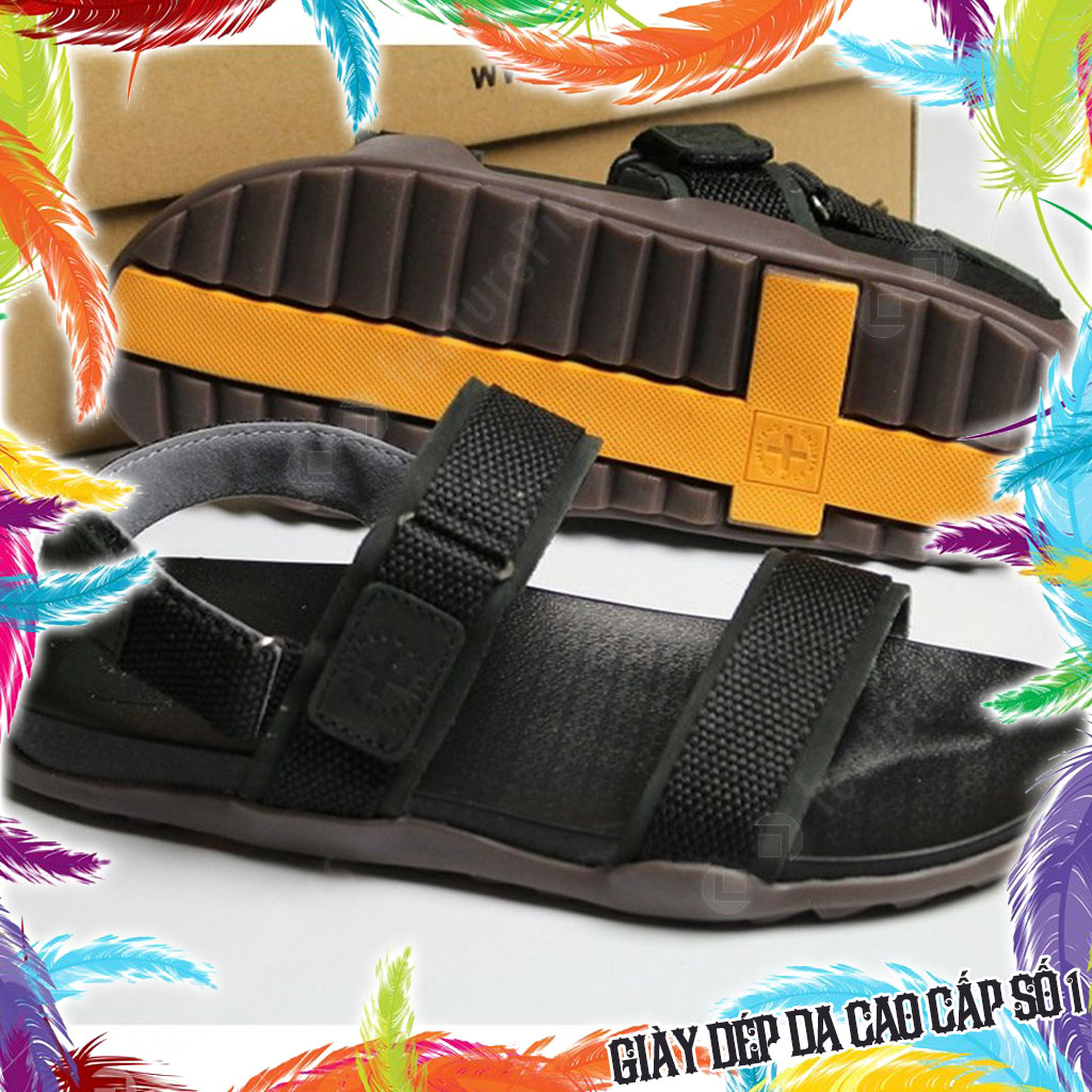 Dép Da Nam Quai Hậu - Dép Dr Martens Thái Lan - Dép Da Bò Siêu Bền Siêu Hot - Dép Nam Da Bò Cao Cấp