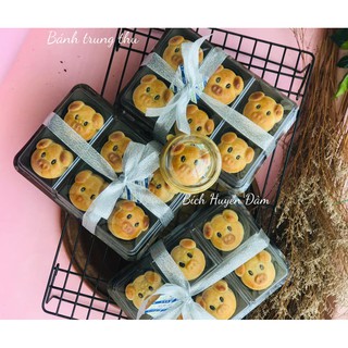Set 50 hộp nhựa mặt gấu 6 bánh