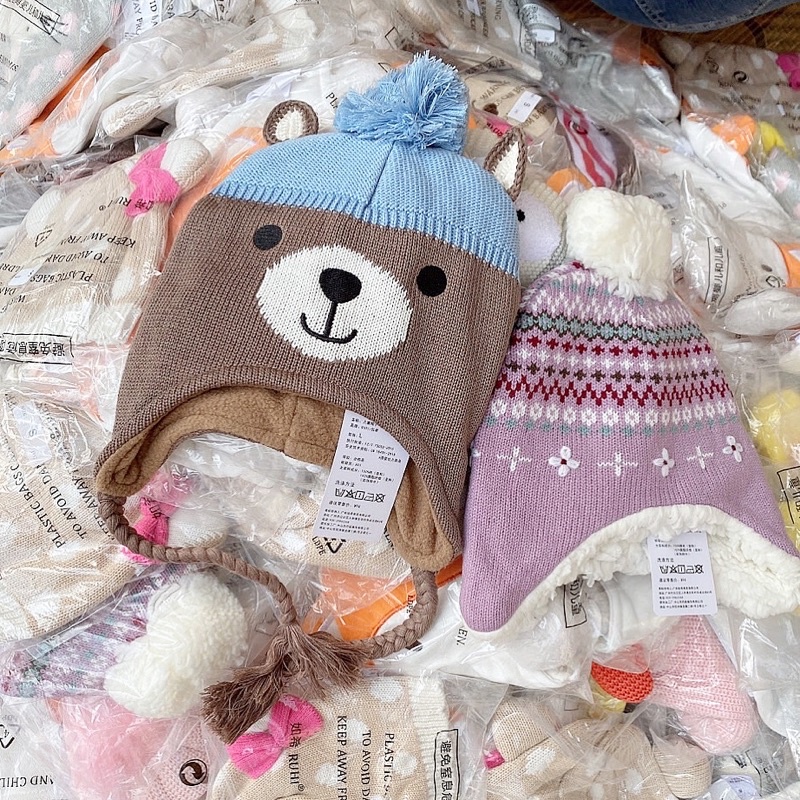 Mũ len xuất xịn cho bé 2-6y