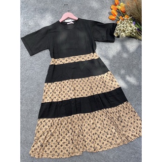 Đầm bigsize dáng suông chất thun, đồ mặc nhà