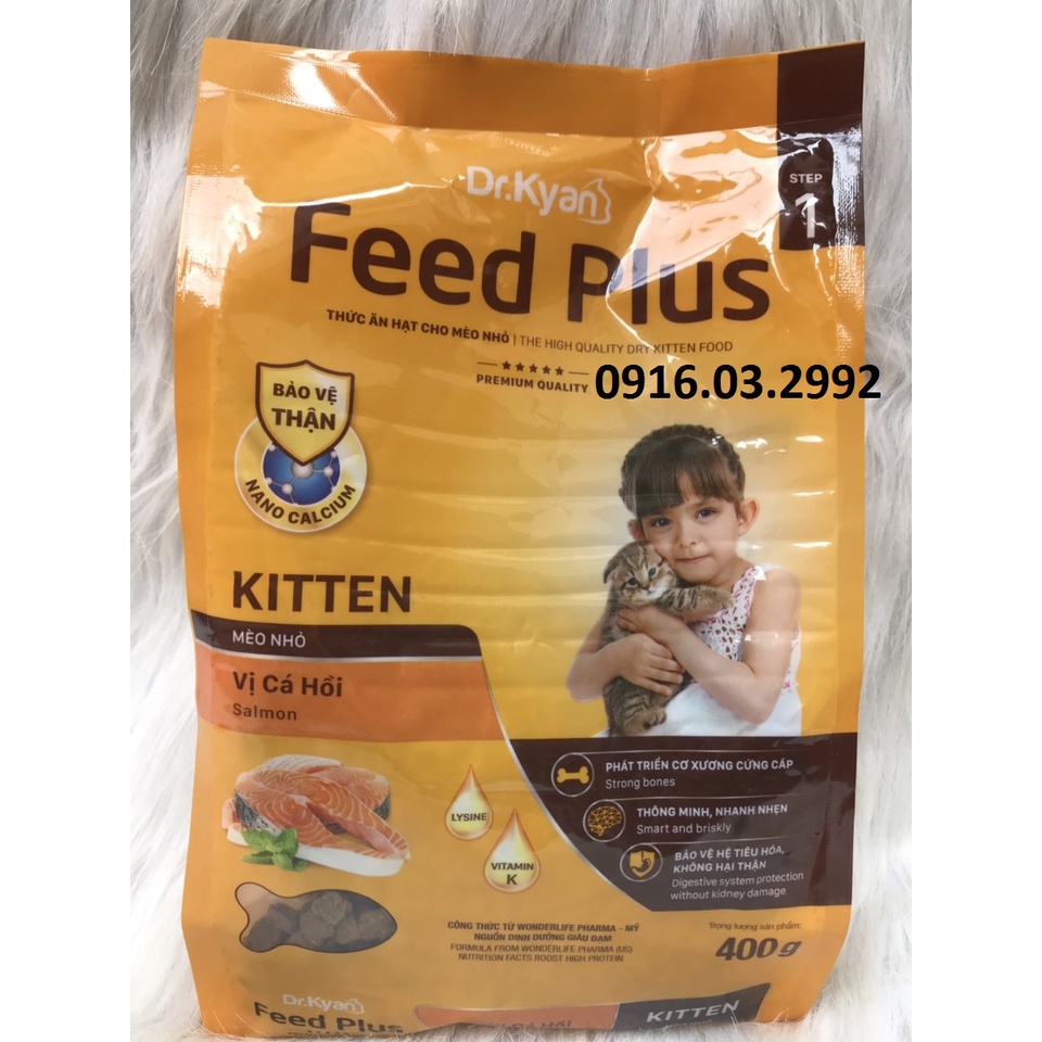 Thức ăn cho mèo con Feed Plus 1,2kg,Thức ăn hạt khô cho mèo con