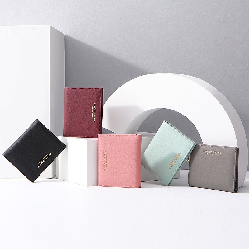 Ví gập PERFECT FOR YOU có khóa kéo đa dụng thời trang cho nữ