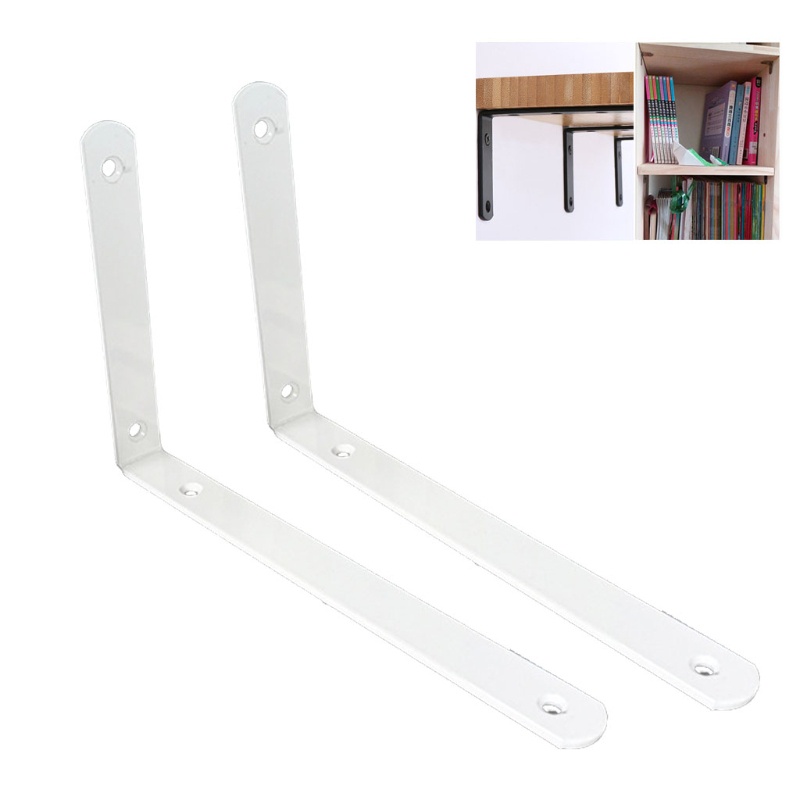 Set 2 Khung Chữ L Gắn Góc Tường Bằng Thép Không Gỉ