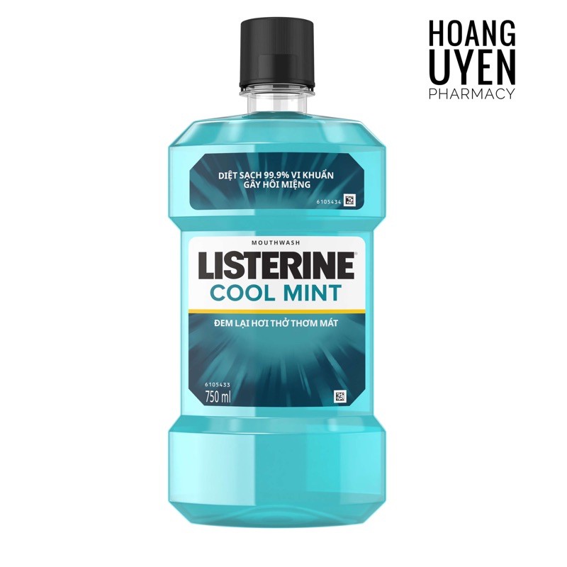 [Chuẩn mall] Nước súc miệng Listerine Cool Mint 750ml