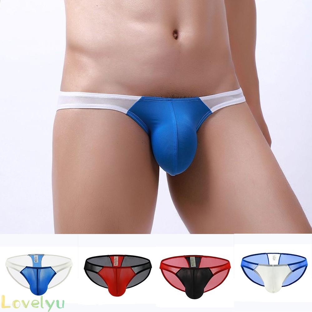 Quần lót lưng thấp 100% lụa lạnh thoáng khí gợi cảm hàng mới chất lượng cao cho nam