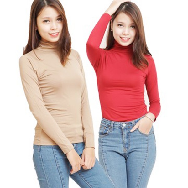 Áo thun cổ lọ nam nữ TJ14