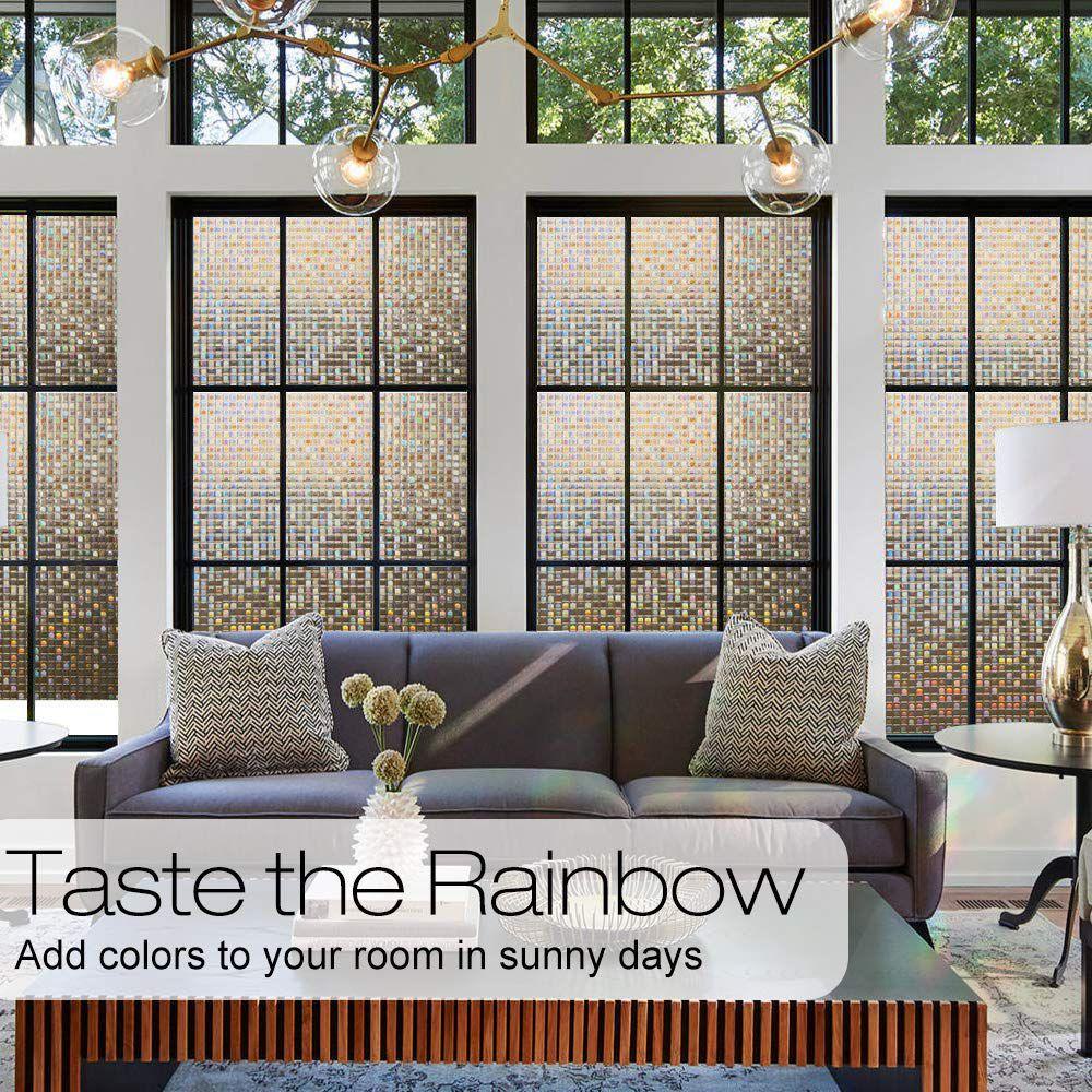 Miếng Phim Mờ Dán Trang Trí Cửa Kính Phòng Khách