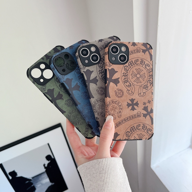 Ốp Điện Thoại Da Lộn Mềm Chống Sốc Cho iPhone 14 13 12 11 Pro Max XS XR X 8 7 Plus