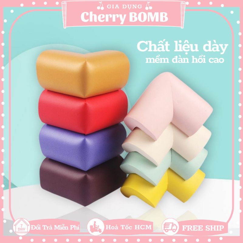 Set 2 Cái Bọc Góc Bàn An Toàn Cho Bé Bằng Xốp PE Chọn Màu - Nhiều Kiểu Thích Hợp Các Loại Góc Cạnh Khác Nhau