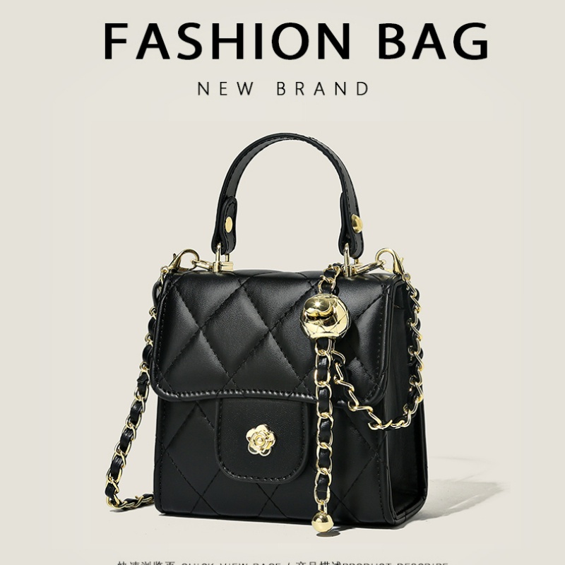 Túi Đeo Chéo Mini Phối Dây Xích Thời Trang Trẻ Trung