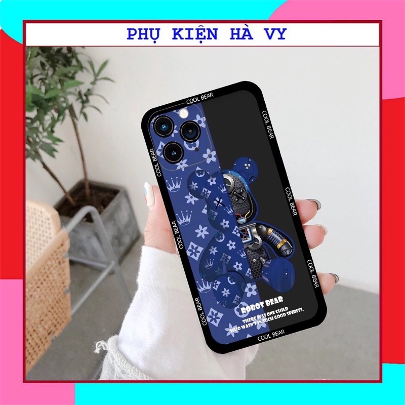 Ốp lưng cạnh vuông giả lp13 in hình kaws viền chữ đủ dòng lp