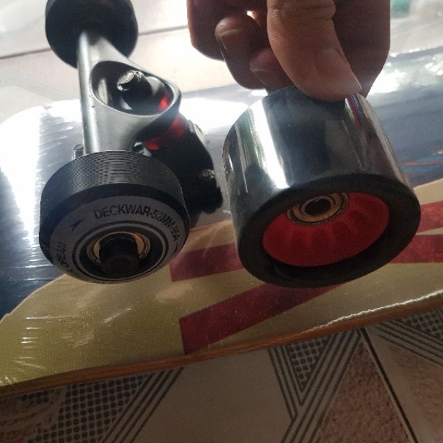 [SẴN tặng Bearing ] Bộ 1 Bánh xe Wheel VÁN TRƯỢT SKATEBOARD LONGBOARD độ cứng 85A PU size lớn WITESS