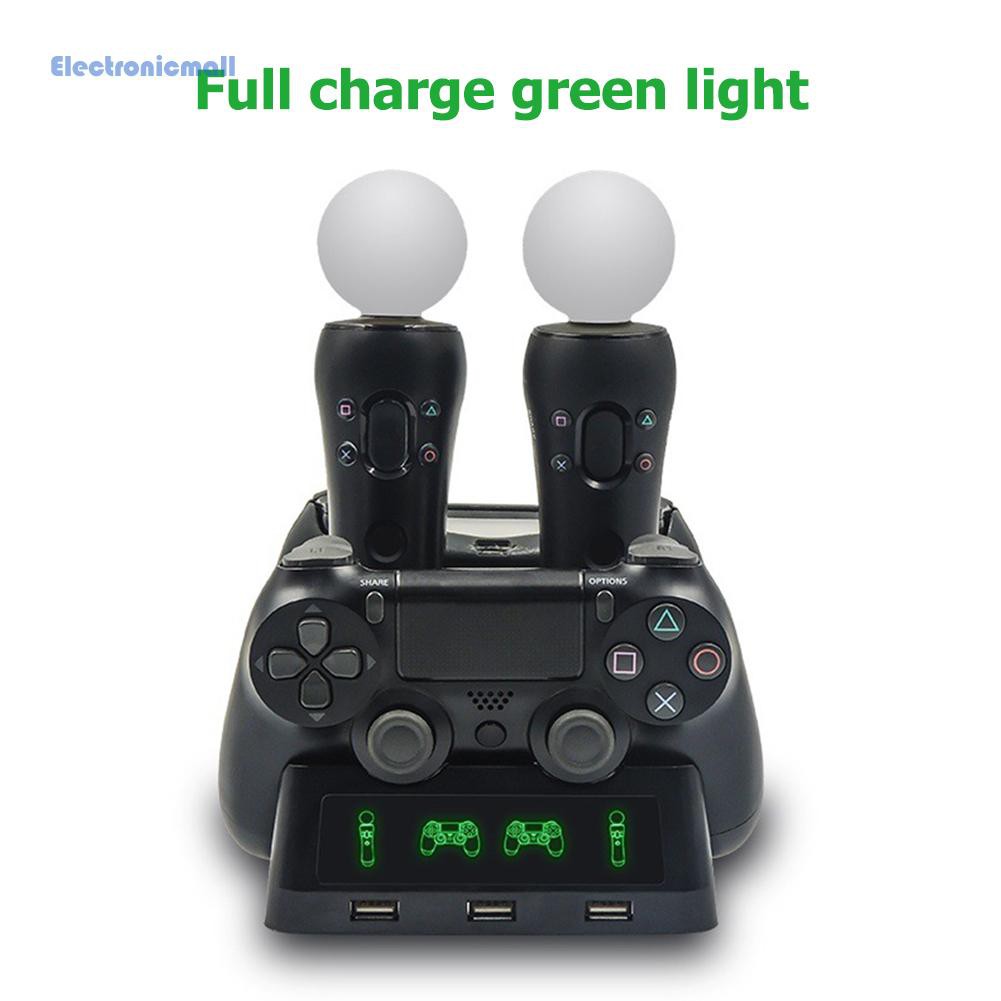 Đế Sạc 4 Trong 1 Cho Tay Cầm Chơi Game Ps4 + Ps Move