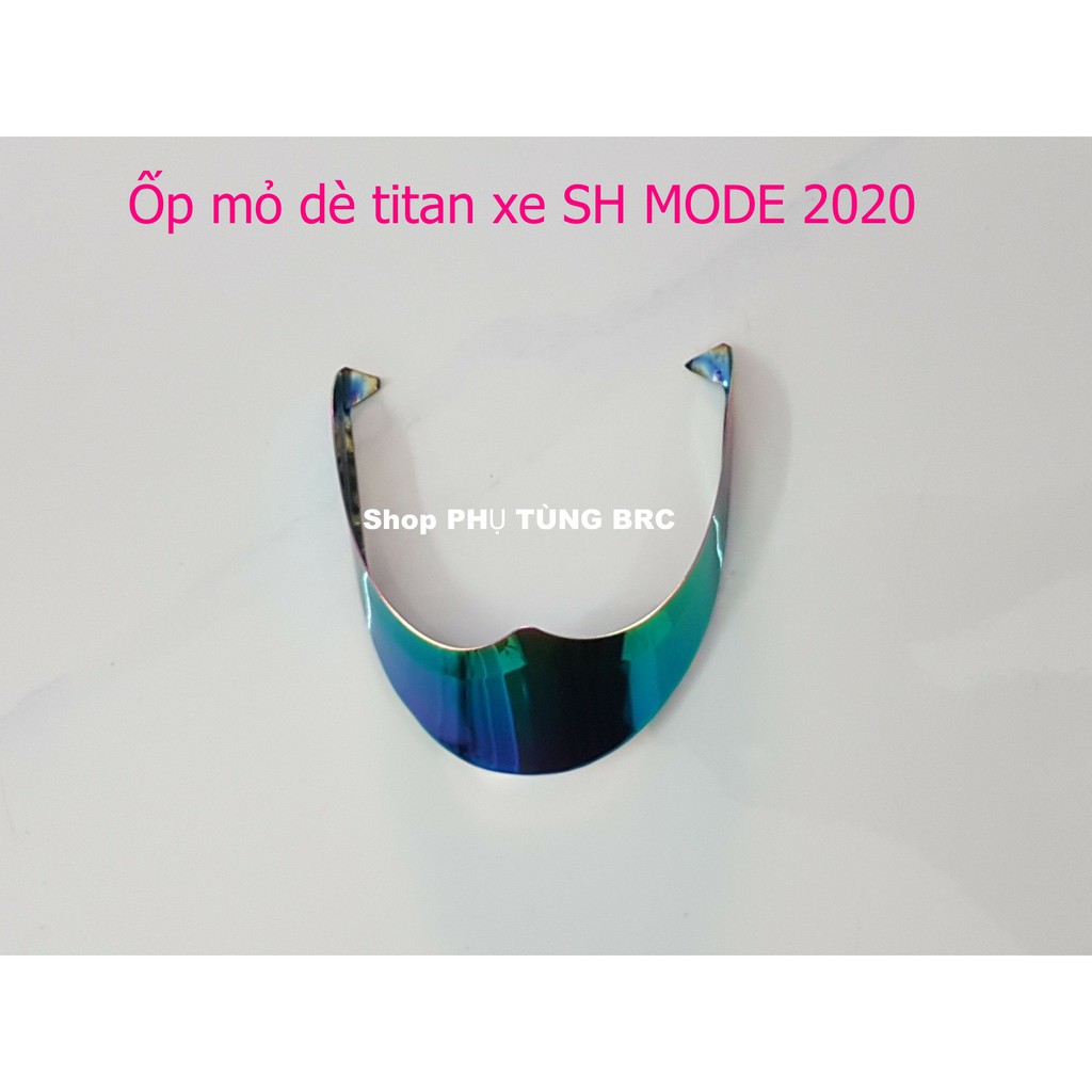 Bộ ốp mỏ dè titan trước, sau xe SH MODE 2020, 2021.