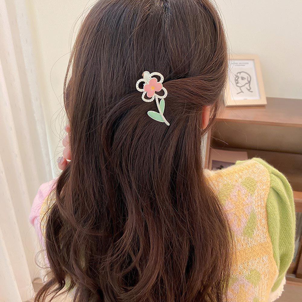 TWINKLE Kẹp Tóc Hình Hoa Tulip Thanh Lịch Cho Nữ