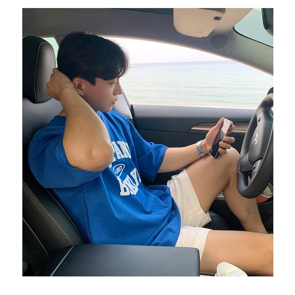 Áo Phông Nam Hè BRO 2 Màu Phong Cách Unisex Cotton Mịn Thời Trang Thể Thao