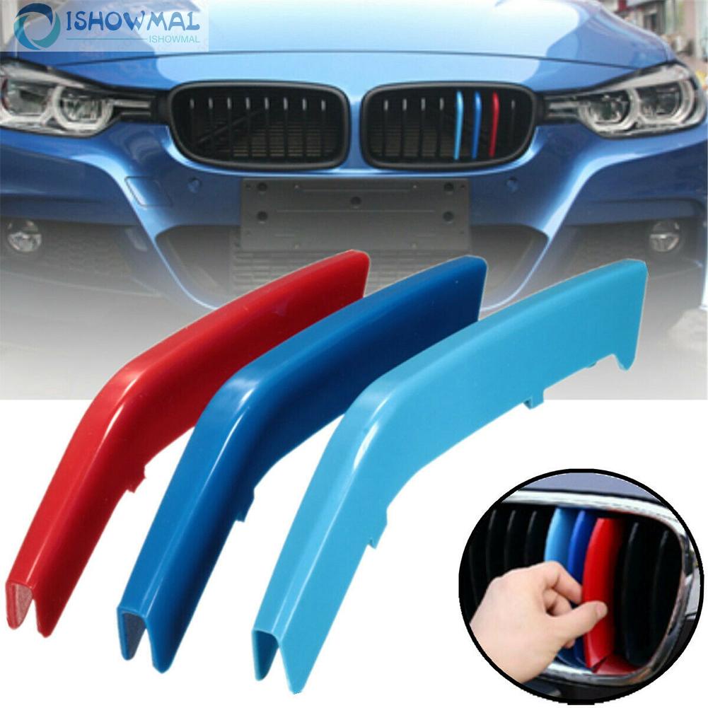 ⚡Fast Delivery⚡Front Grille Grill Cover Strips Clip Trim For BMW 3 Series F30 F35 Accessories ABS Plastic Plug And Play—ISHOWMALL