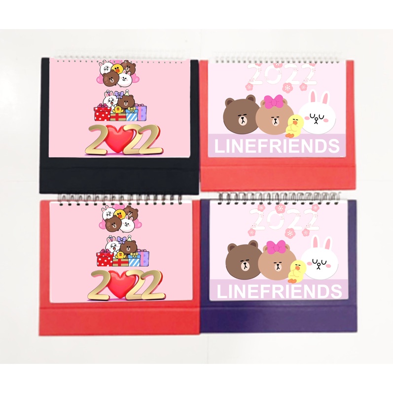 Lịch để bàn 2023 gấu brown thỏ cony size lớn LB8 có ngày âm