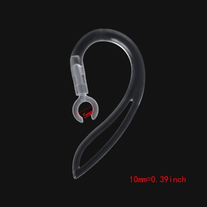 Móc Tai Nghe Bluetooth Bằng Silicon Mềm Trong Suốt 5mm Chất Lượng Cao