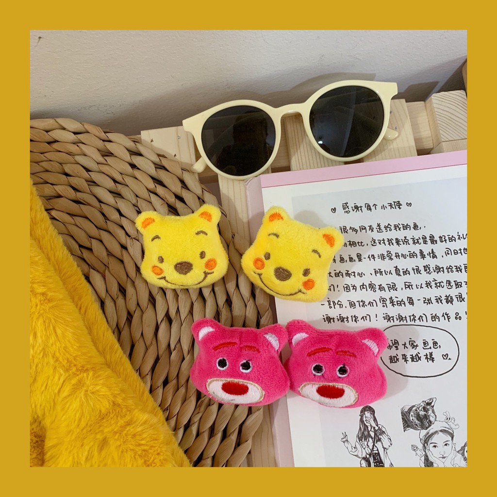 Huy Hiệu Ghim Áo, Balo Gấu Bông Pooh và Gấu Hồng Cute