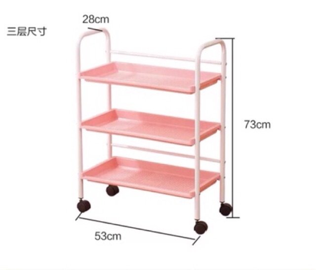 Xe đẩy dành cho các spa tiệm tóc xinh xắn 3 màu y hình,hàng có sẵn ..................................................... | BigBuy360 - bigbuy360.vn