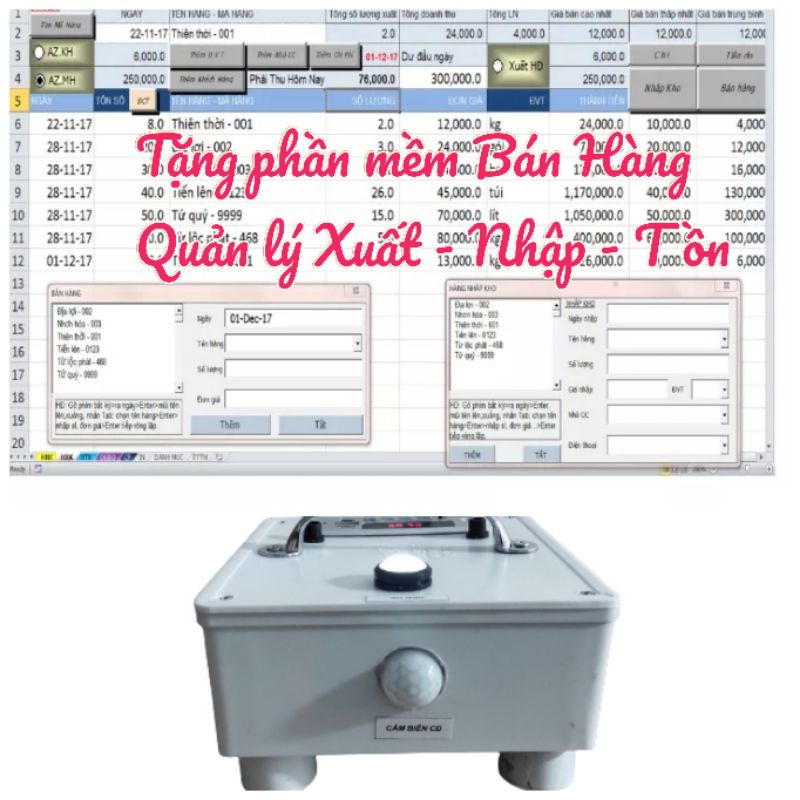 Máy trông nhà, báo khách, báo trộm, rao vặt nghe nhạc Bluetooth, MP3 ( Tặng phần mềm Quản Lý Bán Hàng )