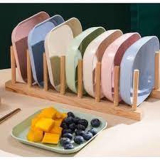 Sỉ 10 bộ 8 đĩa lúa mạch màu pastel