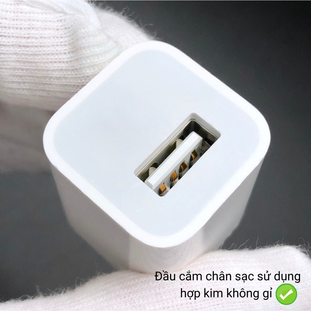 Củ sạc IP1A chuẩn dòng,Cục sạc IPsạc nhanh không nóng không loạn cảm ứng.