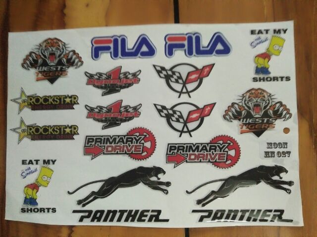 Bộ tem nổi Panther