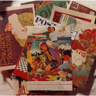 Set 30 giấy nhớ, nền journal