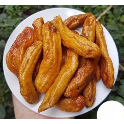 GÓI 500G CHUỐI ÉP NGUYÊN TRÁI KHÔNG VỎ