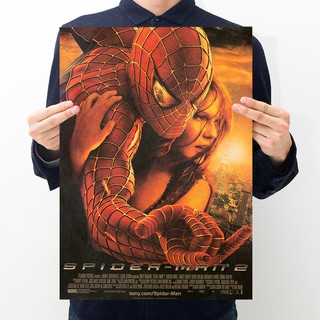 Poster tranh treo tường Người Nhện Spider-man 35x51 retro vintage