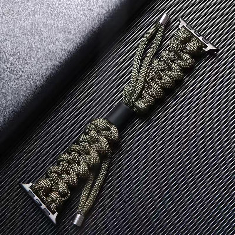 Dây Đeo Nylon Thể Thao Cho Đồng Hồ Thông Minh Apple Watch 44mm 40mm 42mm 38mm Iwatch 5 6 SE 4 7