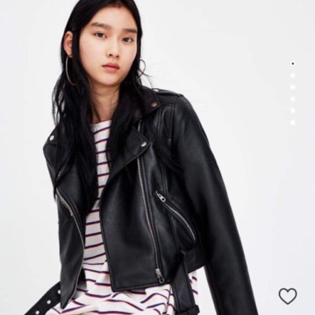 🖤 PASS ÁO KHOÁC DA BIKER JACKET HÃNG BERSHKA PHÁP [NEW]