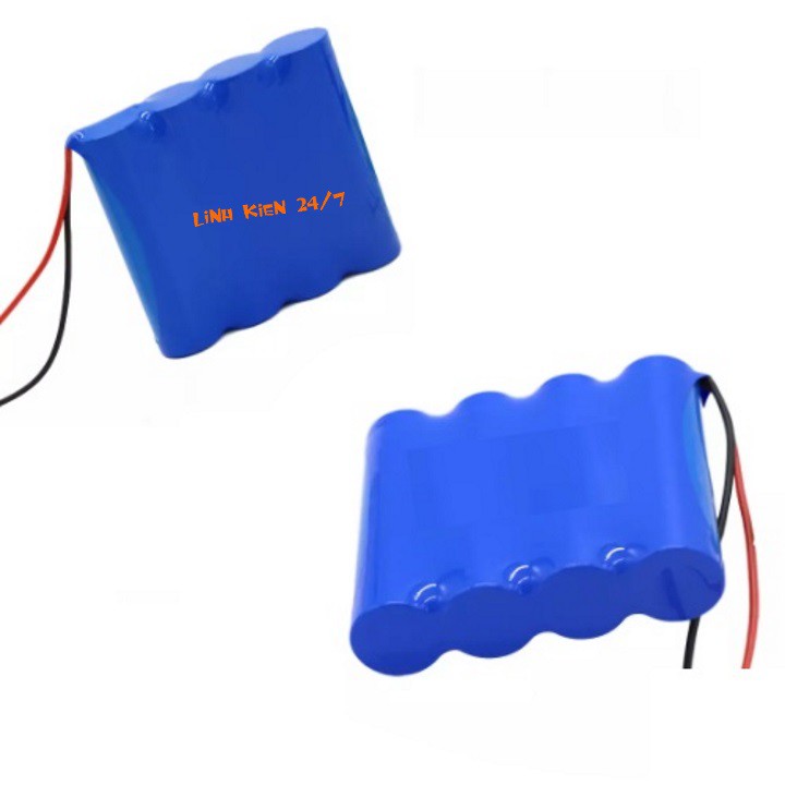 Pin Sạc Lithium 4S 18650 14.8V-16.8V 4000mah Dùng Cho Loa Bluetooth, Robot Hút Bụi Lau Nhà