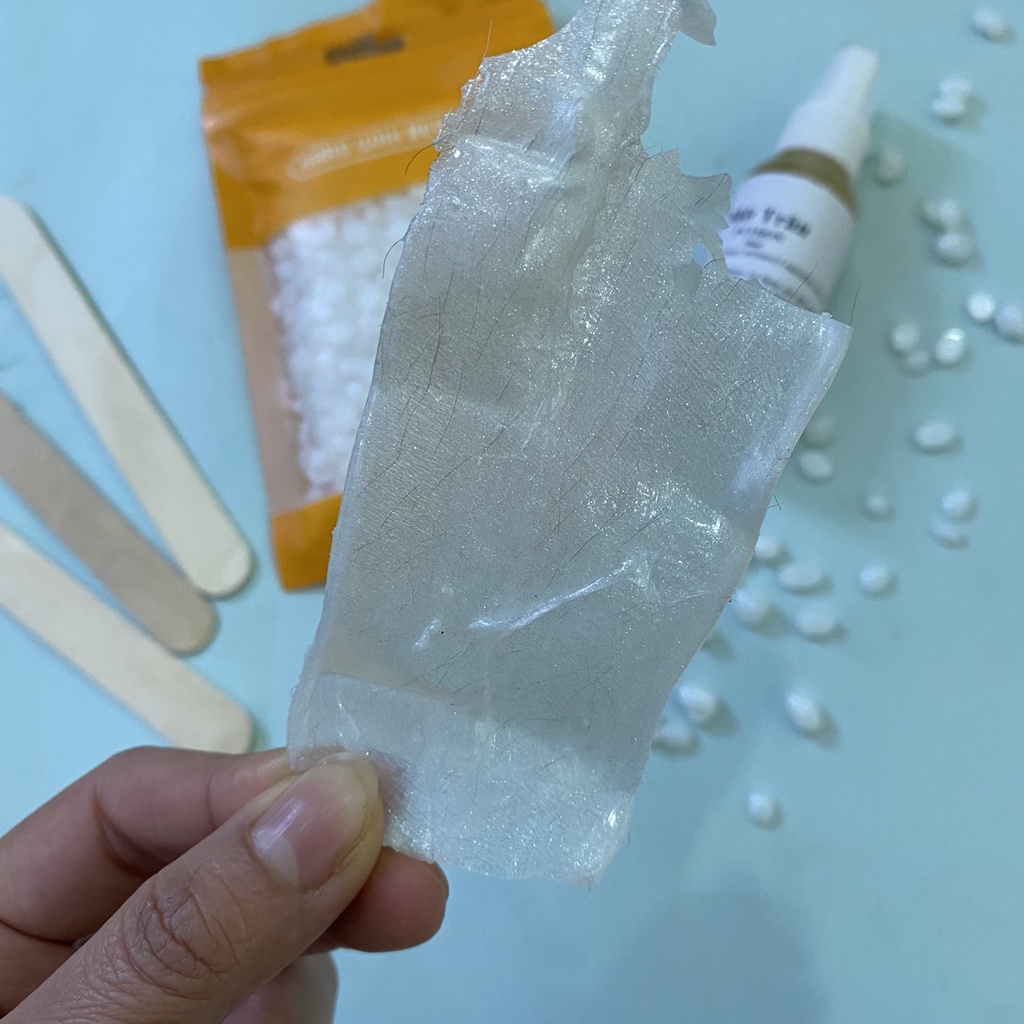 [Pearl wax - Siêu bám lông dưỡng da] Sáp wax lông trong suốt ánh nhũ cao cấp mùi thơm ngọt dịu của kẹo ngọt