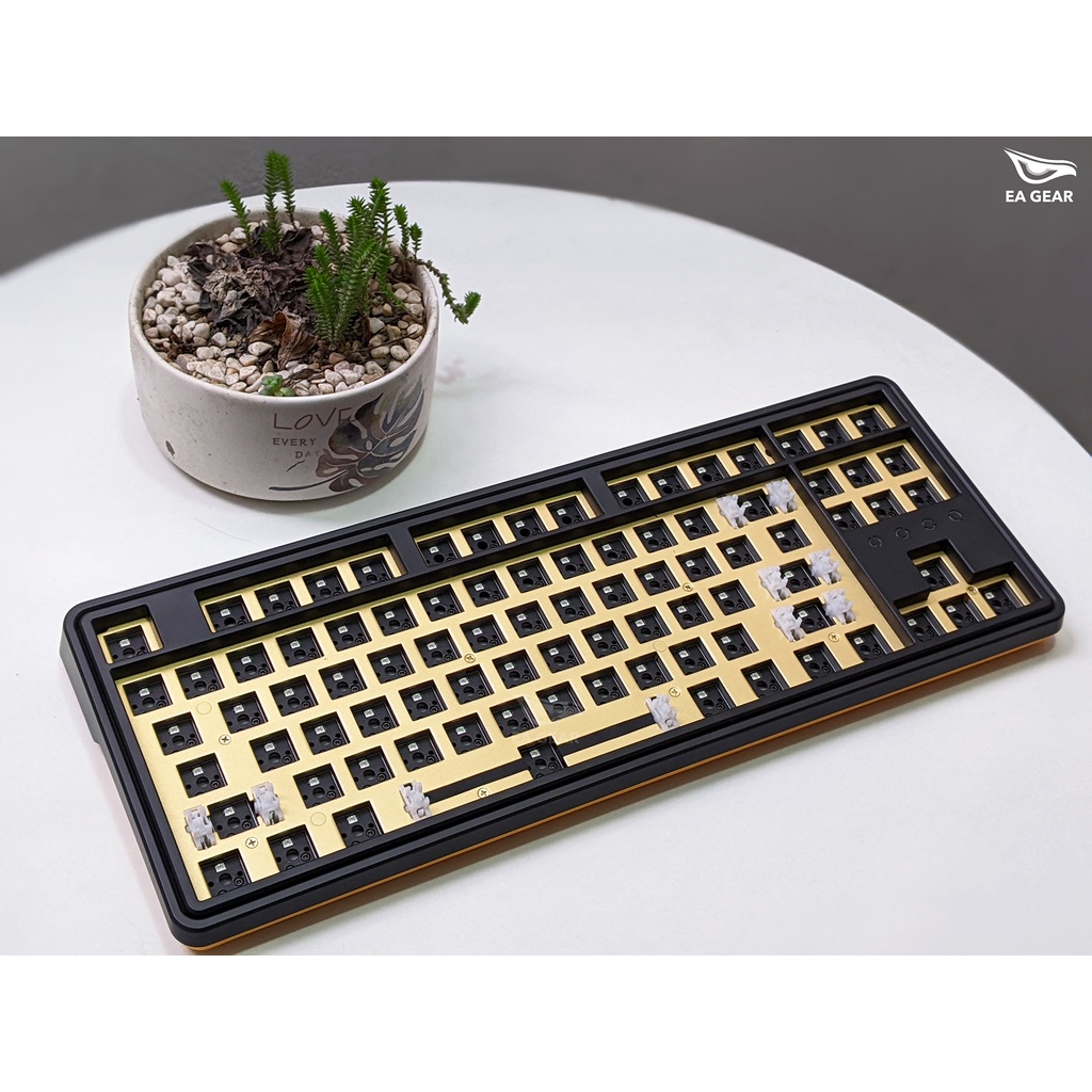 Kit bàn phím cơ FL-Esports CMK87 White/ Black - EA Gear