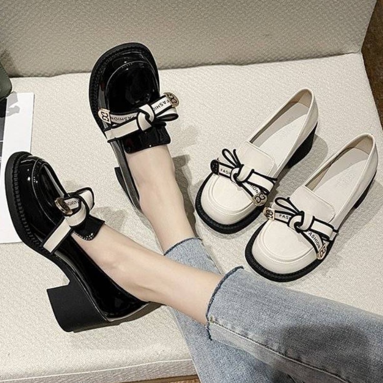 Giày Oxford Da Mềm Cao 6cm Phong Cách Anh Quốc Chất Lượng Cao Cho Nữ