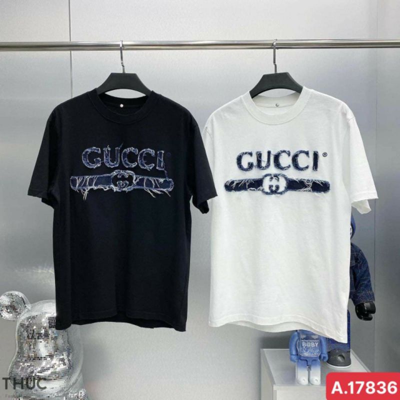 Áo phông gucci rách loang