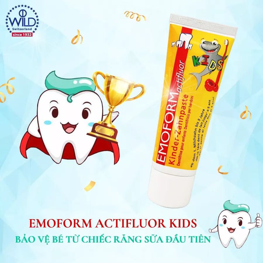 Kem đánh răng trẻ em 0-5 tuổi Emoform Kids