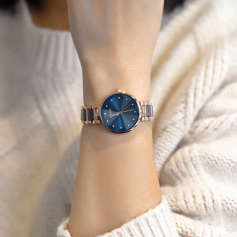 Đồng hồ nữ dây thép và Ceramic Julius JA-1209 [Julius Official]