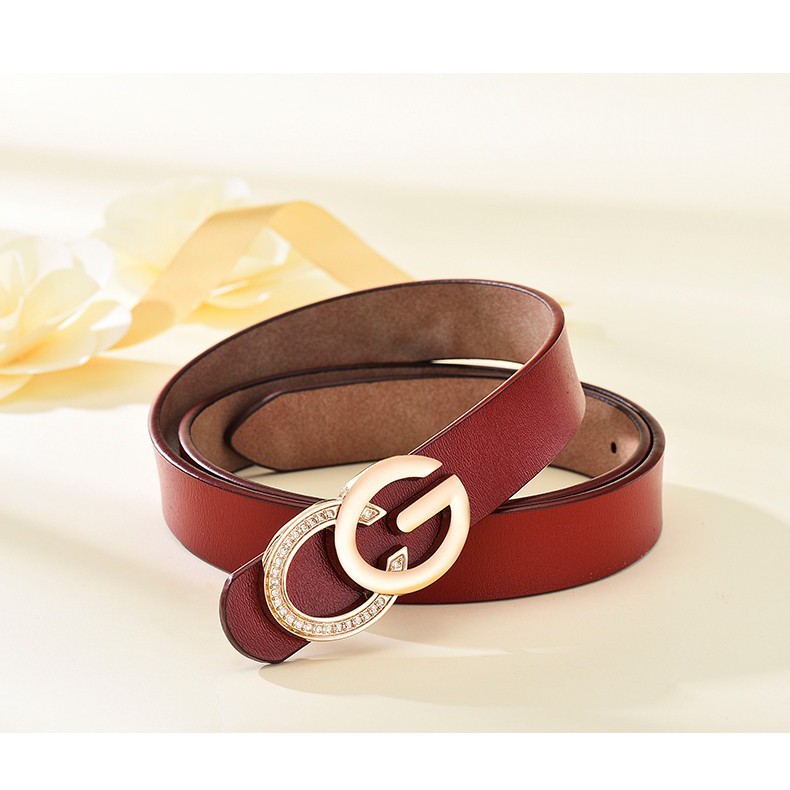 T19235 - Thắt lưng nữ da thật hàng nhập