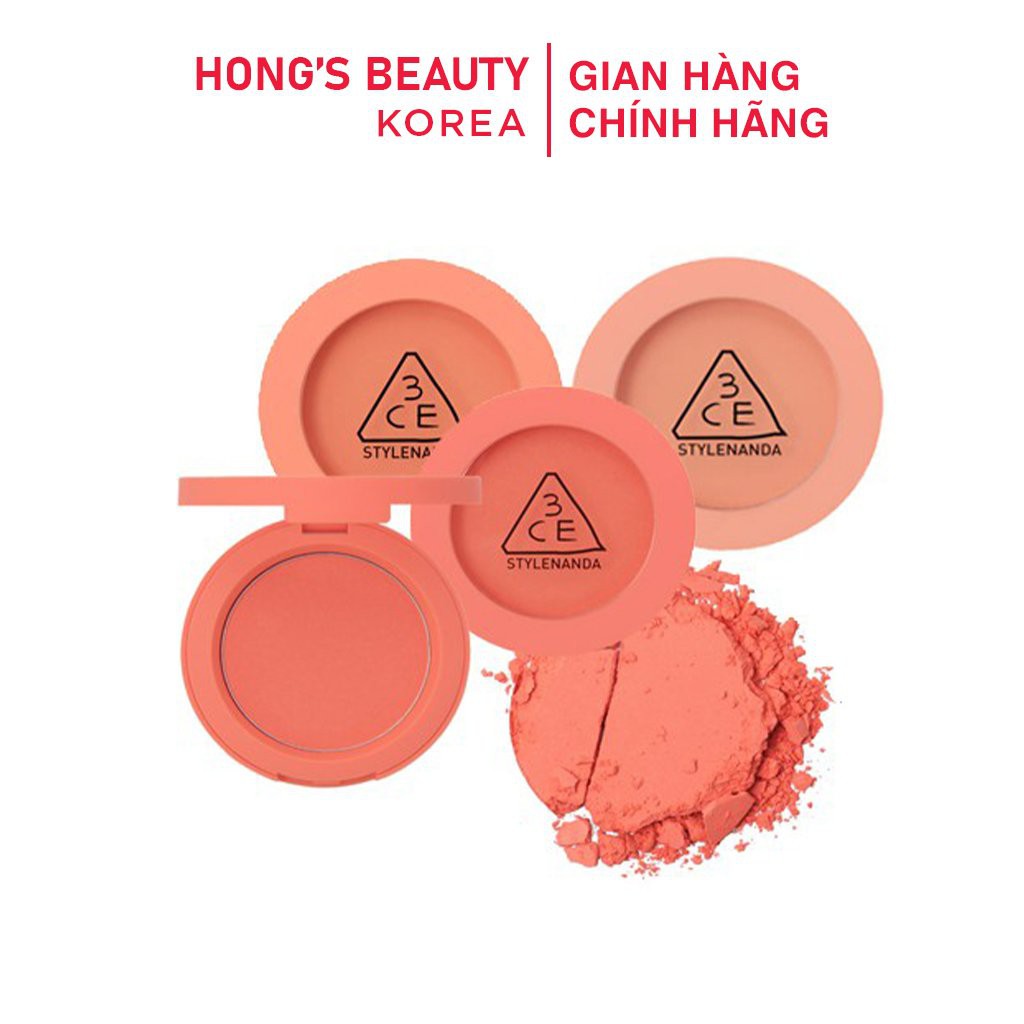 Phấn má 3.CE Face Blusk 5.5g màu hot, bám màu tốt - HONGS BEAUTY