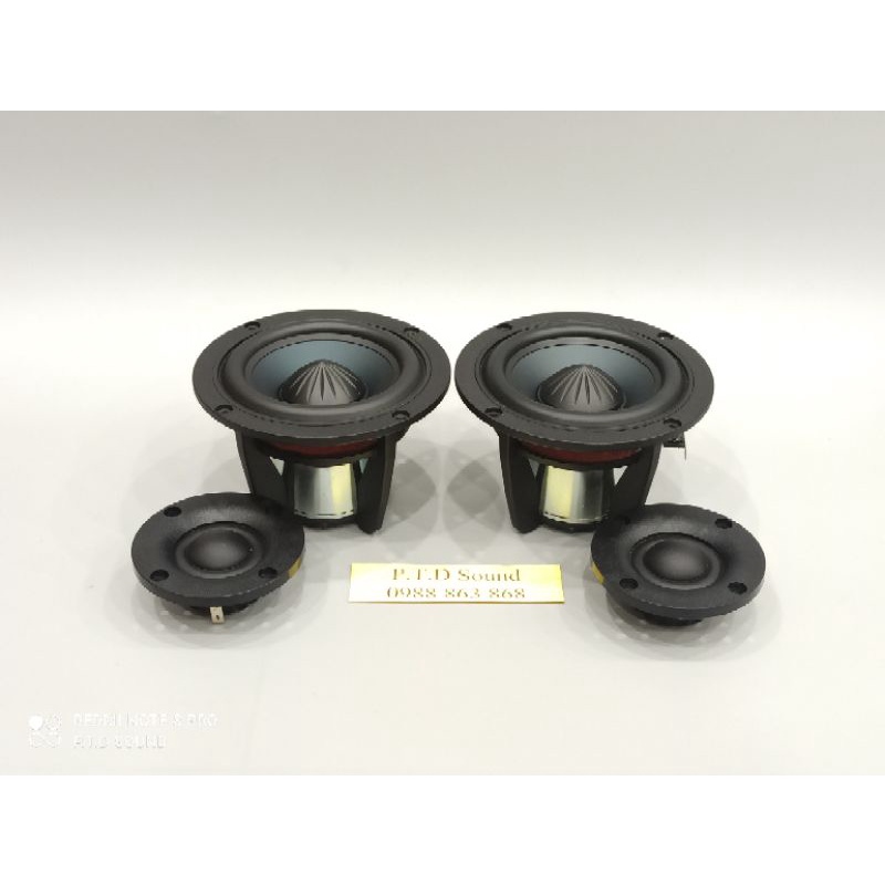 Combo loa Domigo A9 . Mid Bass 4inch 4ohm 40-100w , Treble 1,6inch 4ohm 30-80w